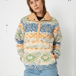 Billabong Switchback Pullover Fleece blue haze women’s size